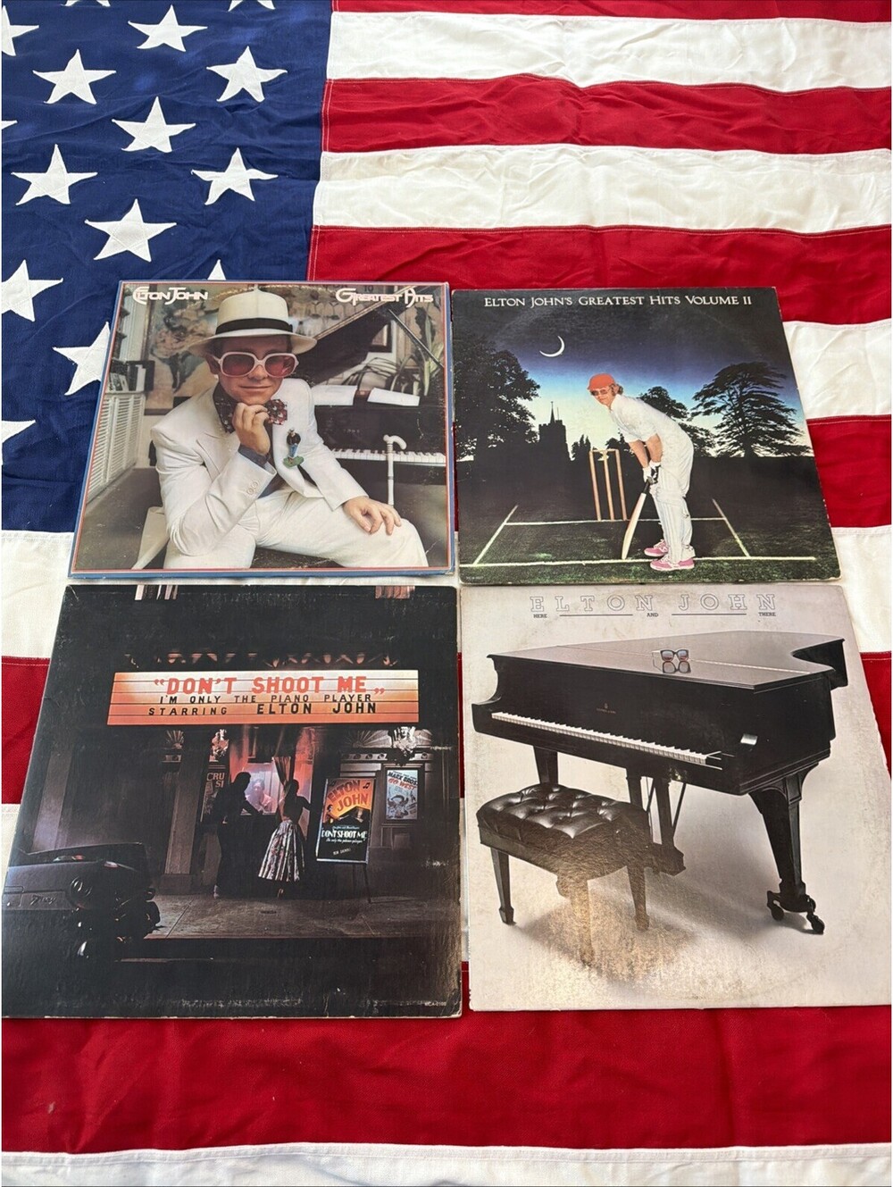 Elton John - Lot of 4 Greatest Hits v 1 & 2 Don't Shoot Me Here & There *Read